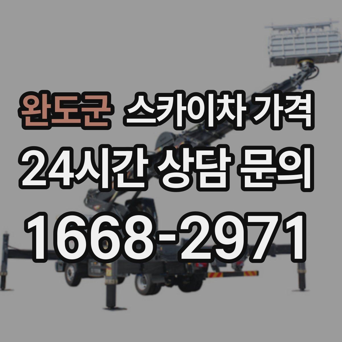 완도군 스카이차 가격 나무 가지치기 작업은 어떤 기준으로 볼까