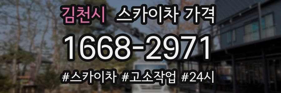 김천시 스카이차 가격