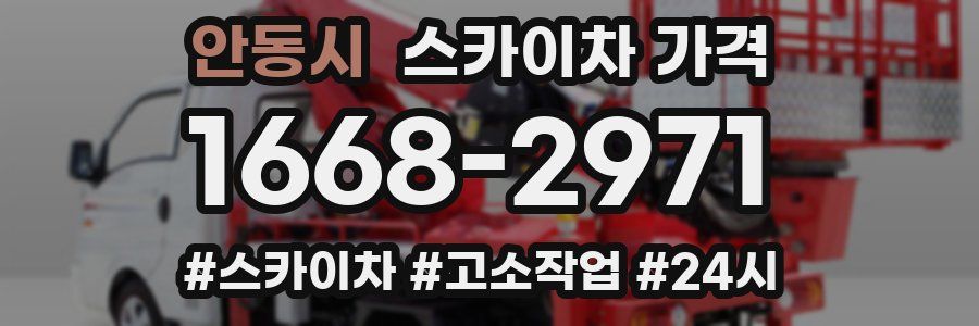 안동시 스카이차 가격