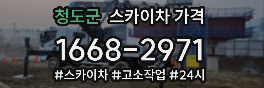 청도군 스카이차 가격