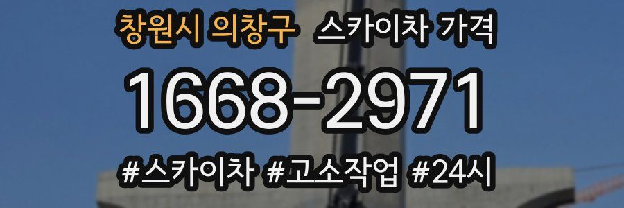 창원시 의창구 스카이차 가격