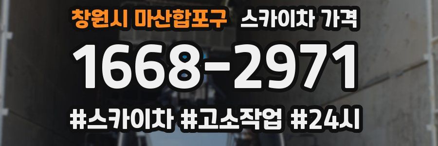 창원시 마산합포구 스카이차 가격