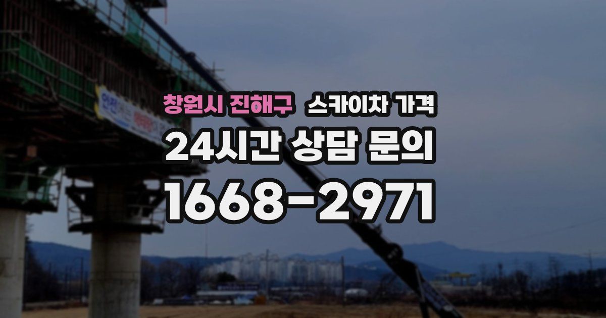 창원시 진해구 스카이차 가격