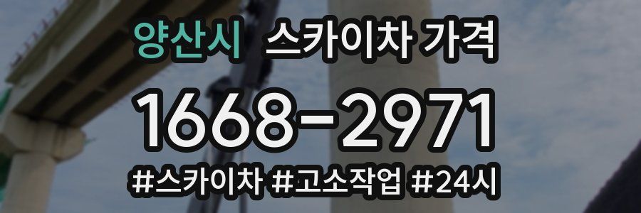 양산시 스카이차 가격