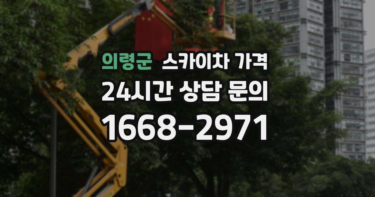 의령군 스카이차 가격