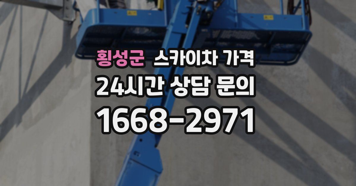 횡성군 스카이차 가격