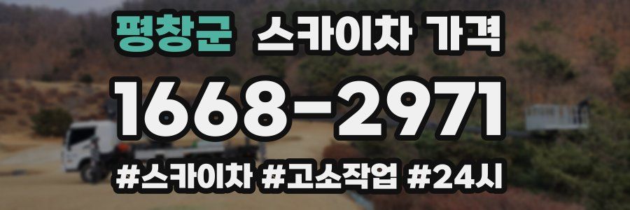 평창군 스카이차 가격