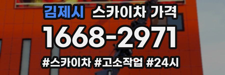 김제시 스카이차 가격