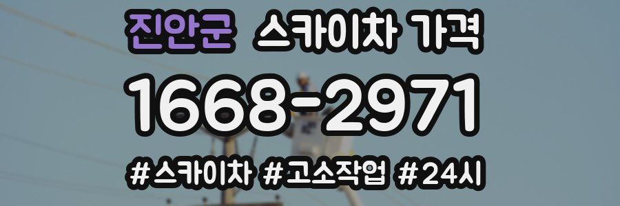 진안군 스카이차 가격