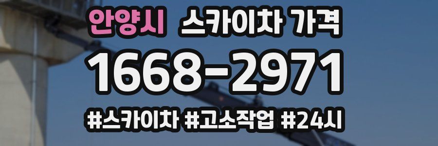 안양시 스카이차 가격