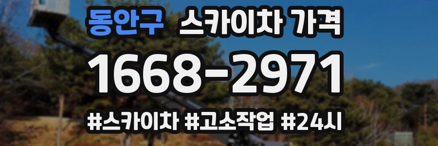 동안구 스카이차 가격