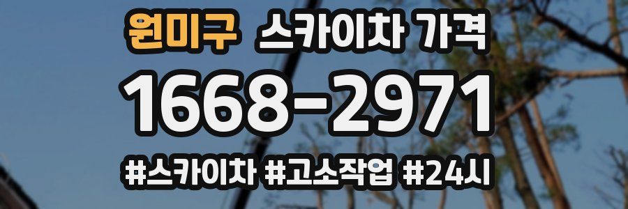 원미구 스카이차 가격