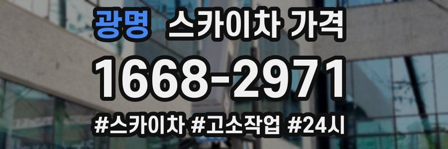 광명 스카이차 가격