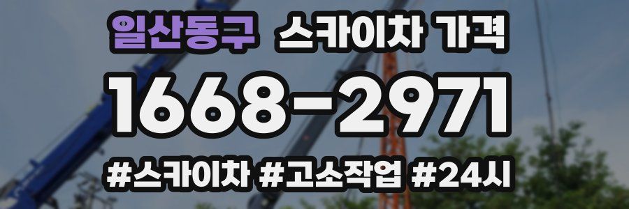 일산동구 스카이차 가격