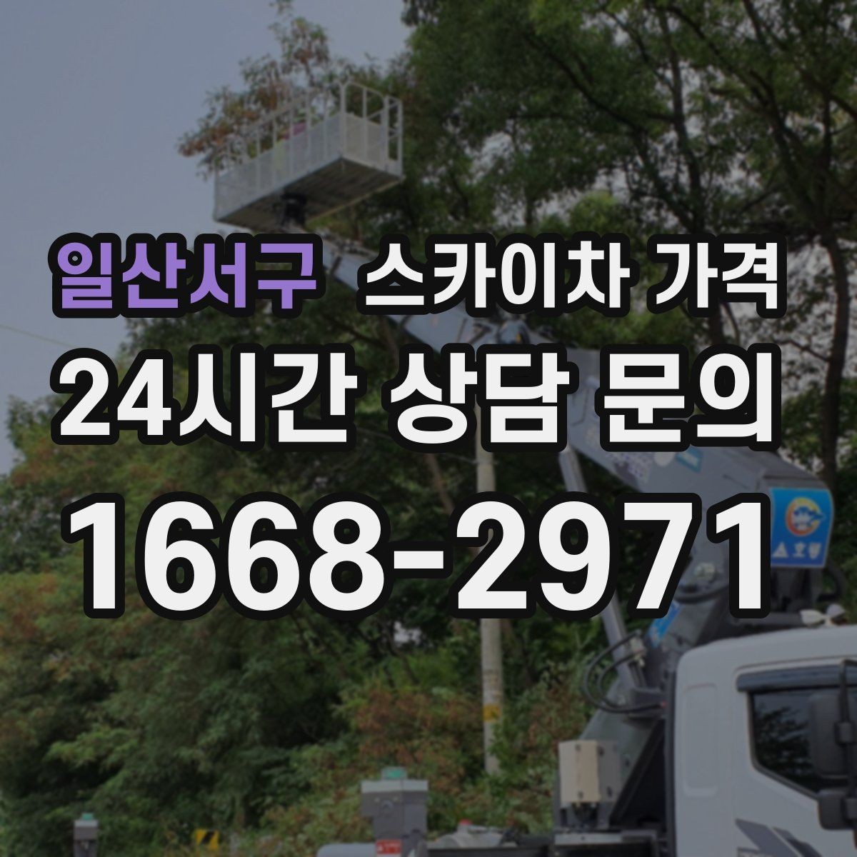 일산서구 스카이차 가격 차선 점유가 필요한 현장 체크 포인트