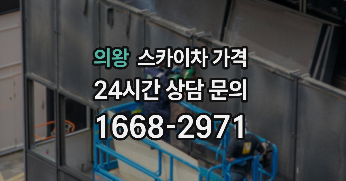 의왕 스카이차 가격