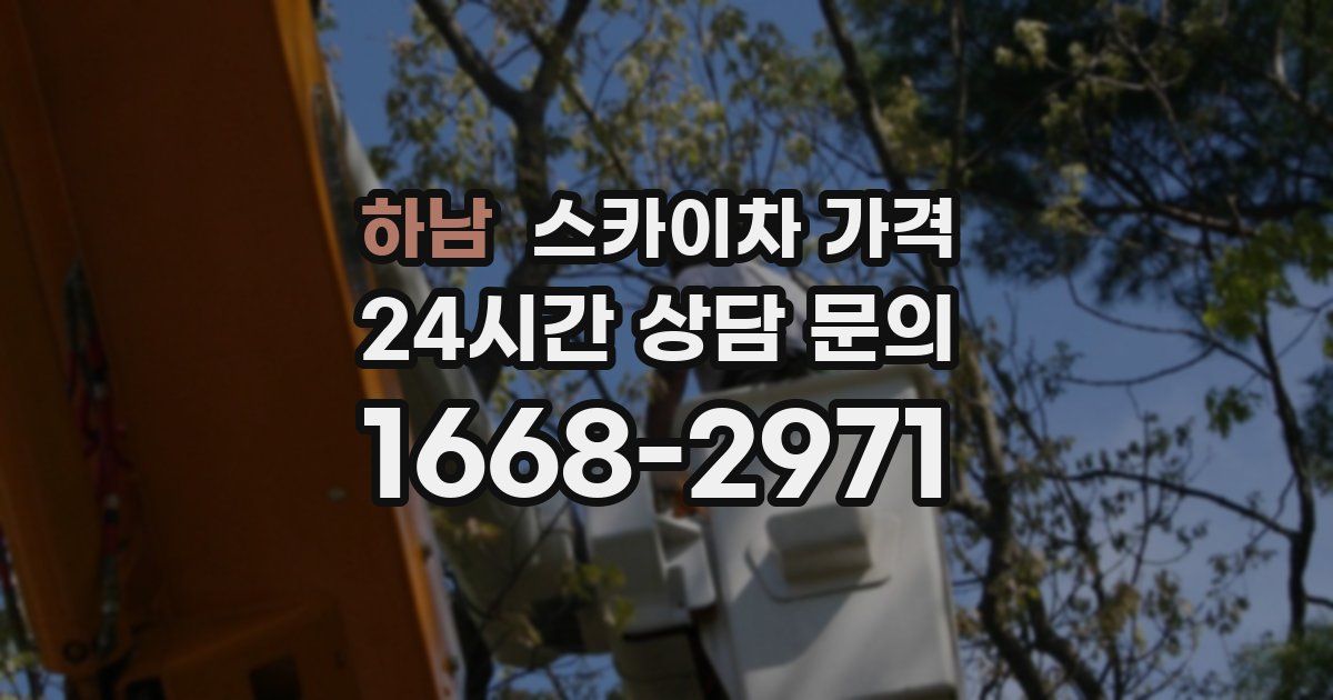 하남 스카이차 가격