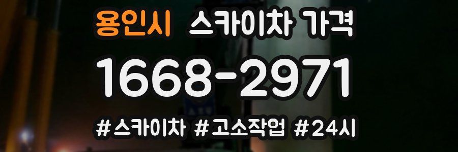 용인시 스카이차 가격