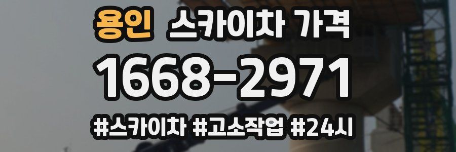 용인 스카이차 가격