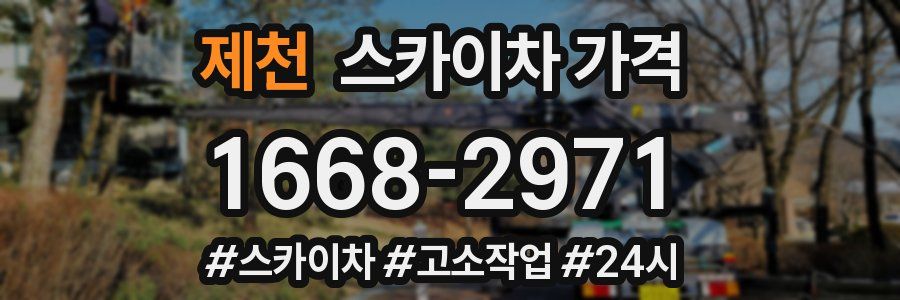 제천 스카이차 가격