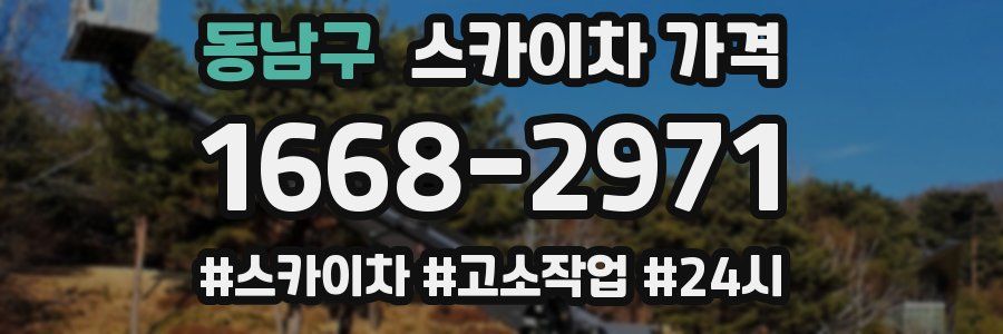 동남구 스카이차 가격