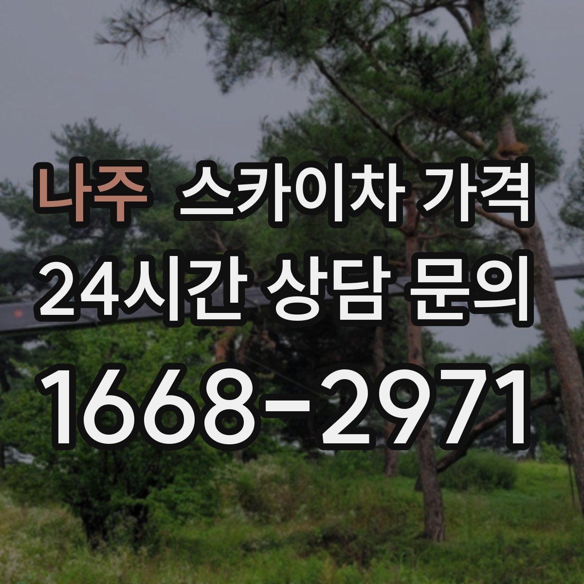 나주 스카이차 가격 작업 구간이 길면 왜 가격이 달라질까