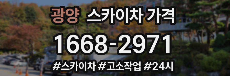 광양 스카이차 가격