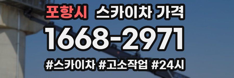 포항시 스카이차 가격