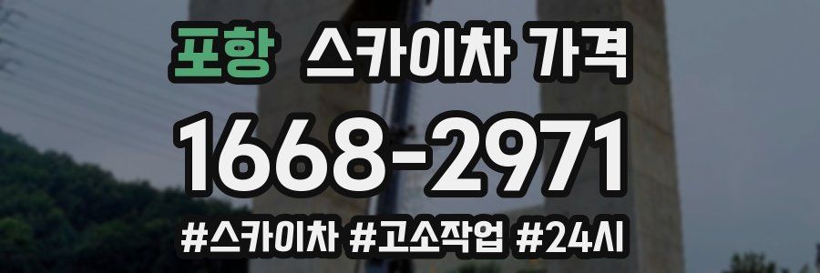 포항 스카이차 가격