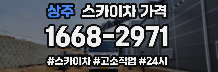 상주 스카이차 가격