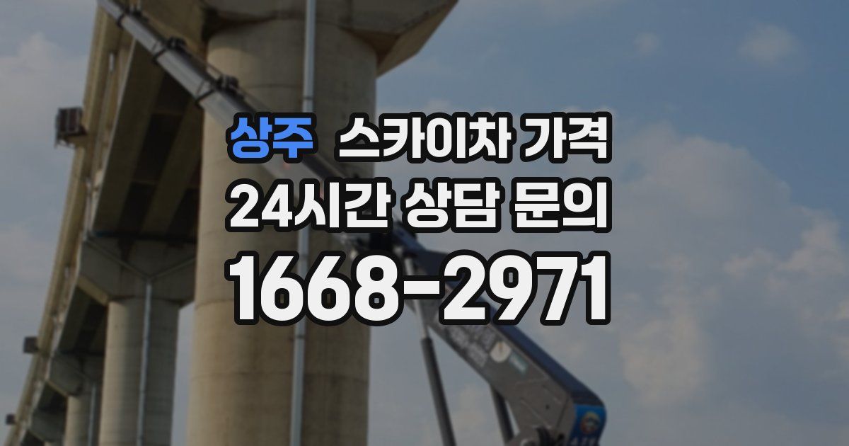 상주 스카이차 가격