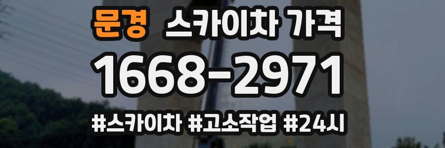 문경 스카이차 가격