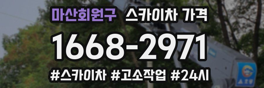 마산회원구 스카이차 가격