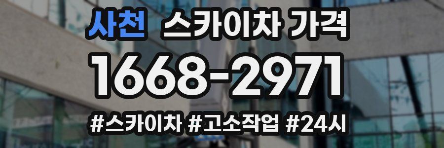 사천 스카이차 가격