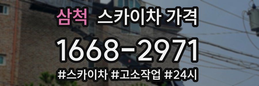 삼척 스카이차 가격