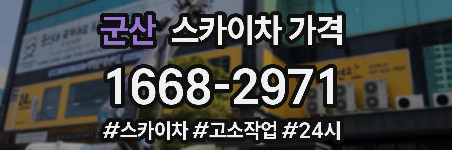 군산 스카이차 가격