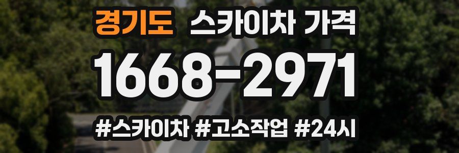 경기도 스카이차 가격