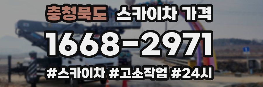 충청북도 스카이차 가격