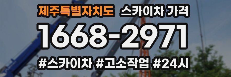 제주특별자치도 스카이차 가격