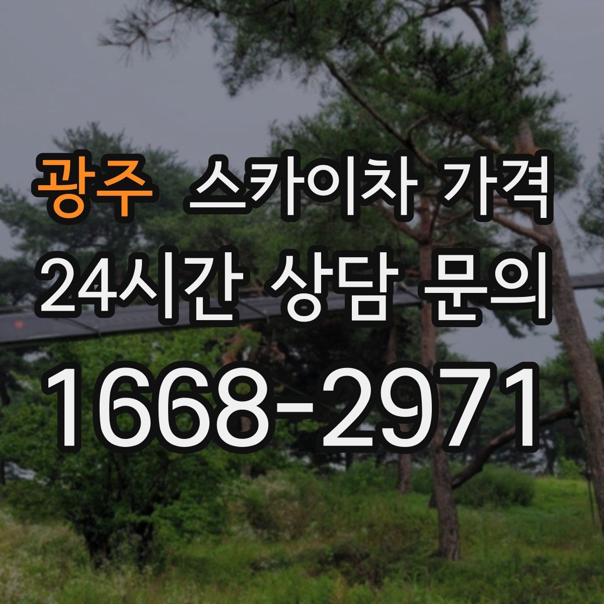 광주 스카이차 가격