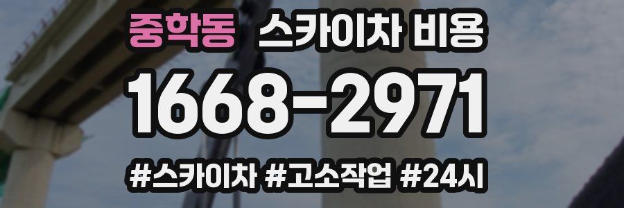 중학동 스카이차 비용