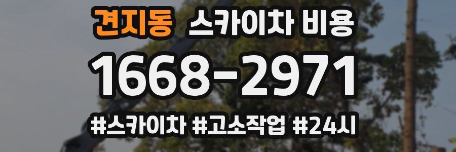 견지동 스카이차 비용