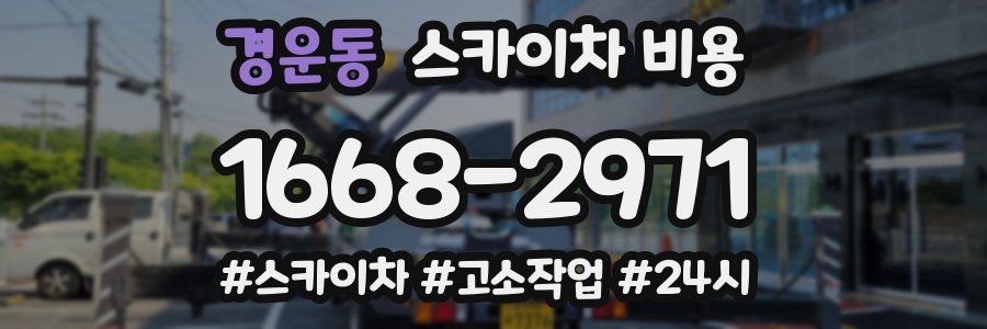 경운동 스카이차 비용