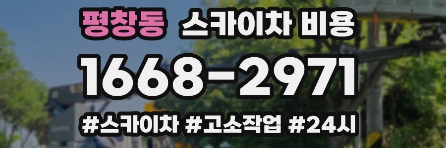 평창동 스카이차 비용