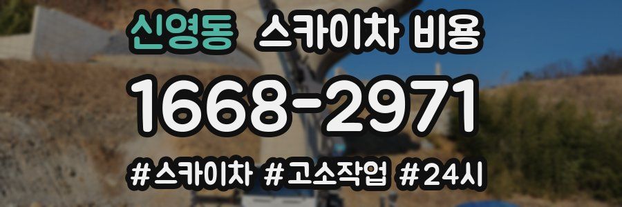 신영동 스카이차 비용