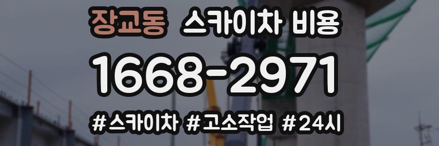 장교동 스카이차 비용