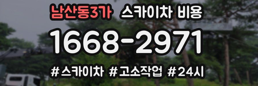 남산동3가 스카이차 비용