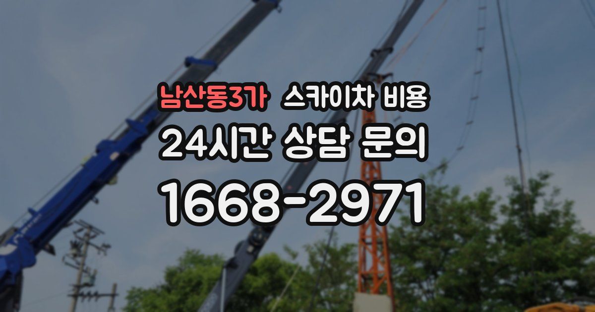남산동3가 스카이차 비용