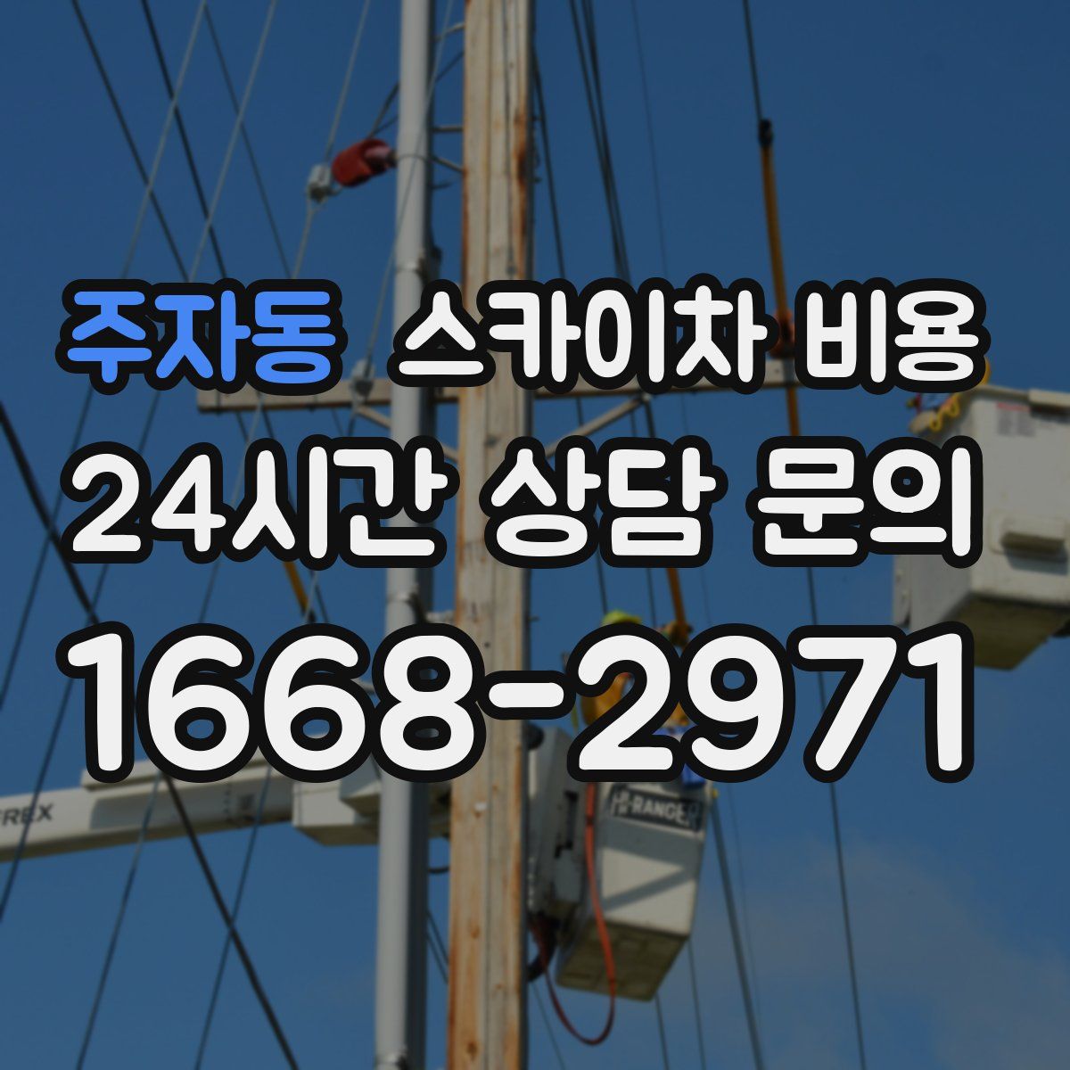 주자동 스카이차 비용