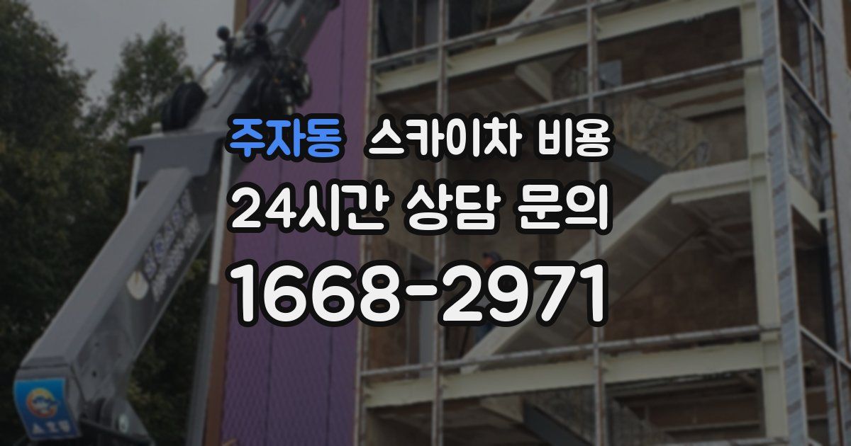 주자동 스카이차 비용